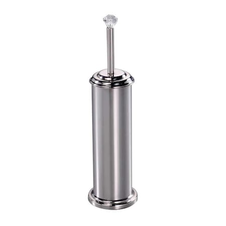 Home Basics Stainless Steel Toilet Brush Holder with Diamond Top TB41030